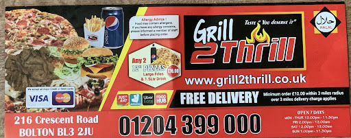 Photo of Grill 2 Thrill - 216 Crescent Rd, Bolton BL3 2JU